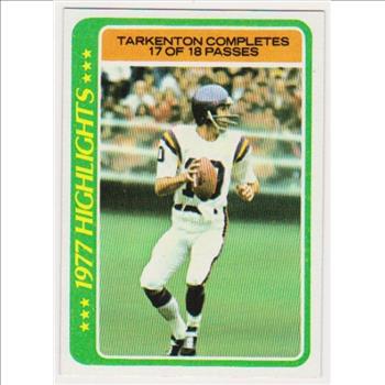 1978 Topps Fran Tarkenton #5 Card - HOF'er