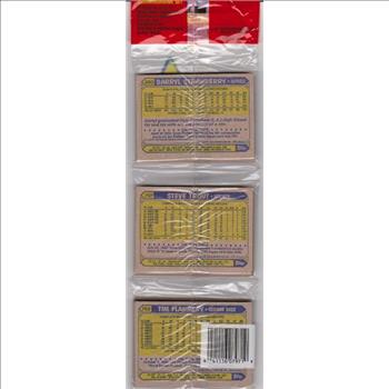 1987 Topps Baseball 49 Card Rack Pack w/ Roger Clemens On Front