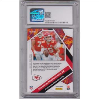 Graded CSG Gem Mint 9.5 - Patrick Mahomes 200 Panini Mosaic Will To Win Green #WW1 Insert Card