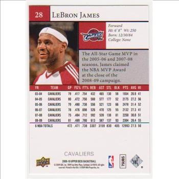 Lebron James 2009-10 Upper Deck #28 Card