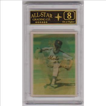 Graded 8 - Tom Seaver 1986 Sportflics Decade Greats #52 Card