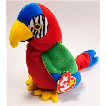 1998 Ty Beanie Baby JABBER THE PARROT - New With Tags