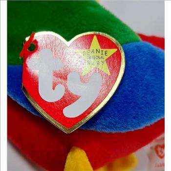 1998 Ty Beanie Baby JABBER THE PARROT - New With Tags