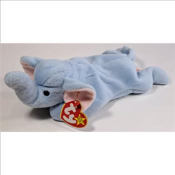 1995 Ty Beanie Baby Peanut The Elephant - With Original Tags