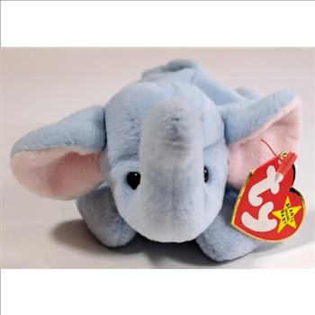 1995 Ty Beanie Baby Peanut The Elephant - With Original Tags