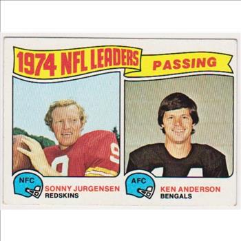 1975 Topps Sonny Jurgensen/Ken Anderson #2 Card