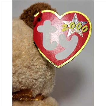 2000 Ty Beanie Baby Huggy The Bear - New With Tags