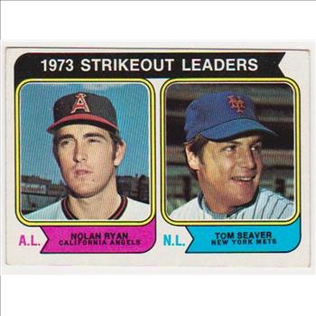 1974 Topps Nolan Ryan/Tom Seaver #207 Card