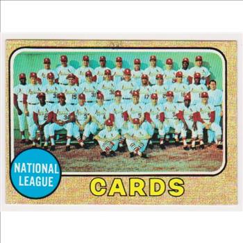 1968 Topps St. Louis Cardinals #497 Team Card w/ Lou Brock + More