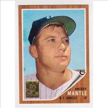 	 Mickey Mantle 1962 Topps #200 Commemorative Card - 1996 Topps #12 of 19 Insert Card