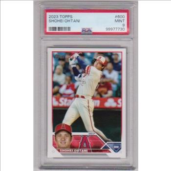Graded PSA Mint 9 - Shohei Ohtani 2023 Topps #600 Card