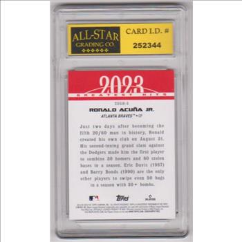 Graded 10 - Ronald Acuna Jr. 2023 Topps Greatest Hits #23GH-5 Insert Card