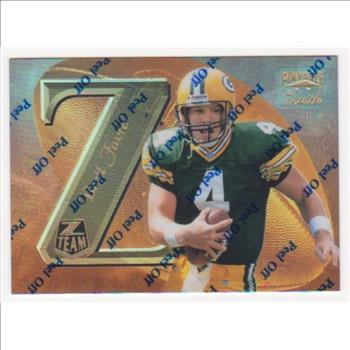 Brett Favre 1997 Zenith Z-Team Mirror Gold #ZT11 Promo Card