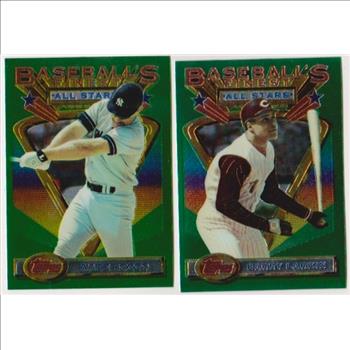 1993 Topps Finest Wade Boggs #90 + Barry Larkin #114 Card Pair