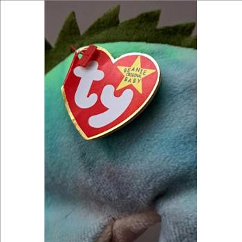 1997 Ty Beanie Baby Rainbow The Chameleon - With Iggy Error Tags