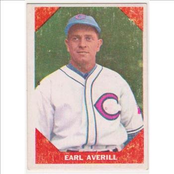 1960 Fleer Earl Averill #71 Card - HOF'er