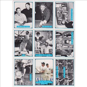 9 Different Mickey Mantle 1982 ASA The Mickey Mantle Story Cards