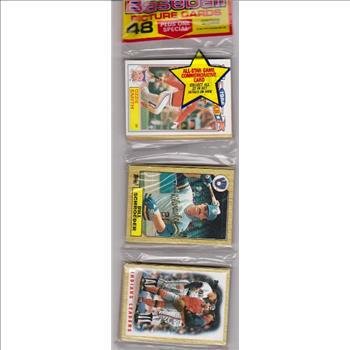  1987 Topps Baseball 49 Card Rack Pack w/ Ozzie Smith On Front