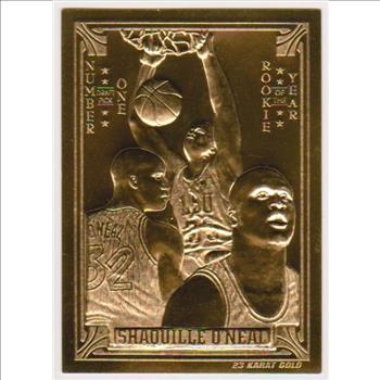 23 kt Gold - Shaquille O'Neal 1994 Classic Gold Card (1/24,900)