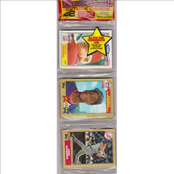 1987 Topps Baseball 49 Card Rack Pack w/ Whitey Herzog On Front