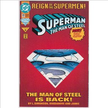 1993 DC Comics Superman The Man Of Steel #22 Issue