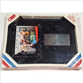 Sealed - Michael Jordan 1993-94 Upper Deck Team MVP Hologram On Plaque - 3-Time NBA MVP