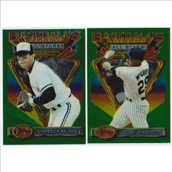 1993 Topps Finest Roberto Alomar #88 + Fred McGriff #106 Card Pair