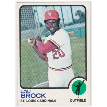 1973 Topps Lou Brock #320 Card - HOF'er