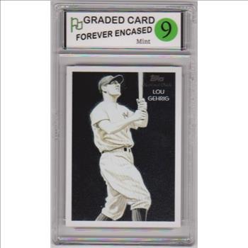 Labeled Mint 9 - Lou Gehrig 2010 Topps National Chicle Diamond Stars #229 Card