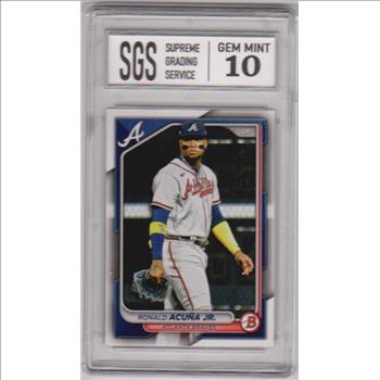 Graded Gem Mint 10 - Ronald Acuna, Jr. 2024 Bowman #32 Card