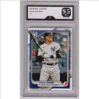 Graded Sigma Mint+ 9.5 - Aaron Judge 2024 Bowman #7 Card