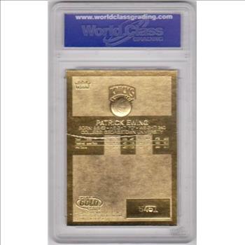 Graded Gem Mint 10 - Patrick Ewing 1998 Fleer '86 Rookie Style 23 Kt Gold Card