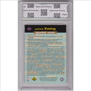 Graded Sigma Mint+ 9.5 - Patrick Ewing 1995-96 Collector's Choice Crash The Game Gold #C25 Insert Card