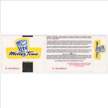 1998 Mark McGwire Home Run Record Breaking Season Cardinals/Brewers UNUSED Baseball Game Ticket - Home Run #65 Game!