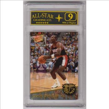 Graded 9 - Clyde Drexler 1992-93 Fleer Ultra All-NBA #5 Insert Card