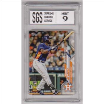 Rookie Graded Mint 9 - Yordan Alvarez 2020 Topps Update #U-300 Card