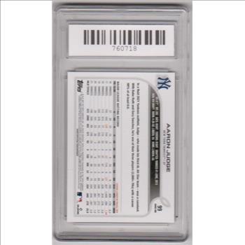 Graded Mint 9 - Aaron Judge 2022 Topps #99 Card