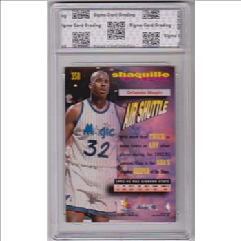 Graded Sigma Mint 8 - Shaquille O'Neal 1993-94 Stadium Club #358 Card