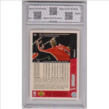 Graded Sigma Mint+ 9.5 - Michael Jordan 1996-97 Collector's Choice Spanish #23 Card
