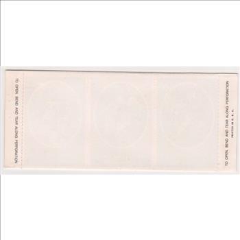 Sealed 1972 NFL Action '72 Sunoco Pack With 9 Player Stamps Inside