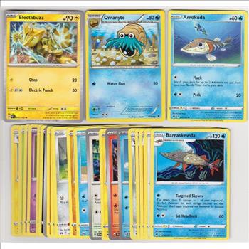 25 Different Pokemon Trading Cards w/ Electabuzz + More