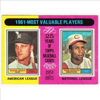 1975 Topps Roger Maris/Frank Robinson #199 Card