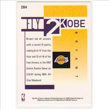  Kobe Bryant 2000 Upper Deck Victory #284 Card