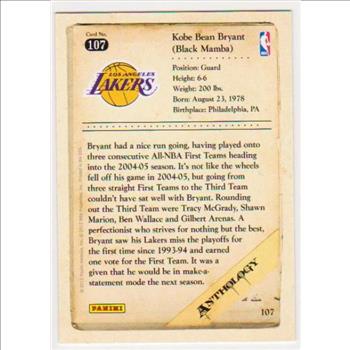 Kobe Bryant 2012 Panini Anthology #107 Card