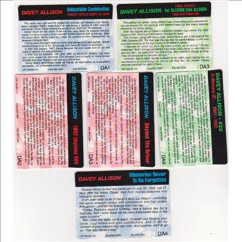1993 Action Packed Davey Allison 6 Card Set DA1-DA6