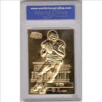 Rookie Graded Gem Mint 10 - Tom Brady 2000 Fleer Ultra 23 Kt Gold Card