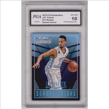 Rookie Graded Gem Mint 10 - J.P. Tokoto 2015-16 Panini Contenders School Colors #17 Card