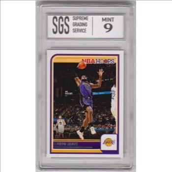 Graded Mint 9 - Lebron James 2023-24 Hoops #52 Card