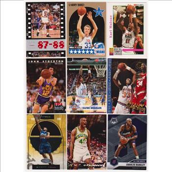 Basketball Card Collection w/ Michael Jordan, Larry Bird + More