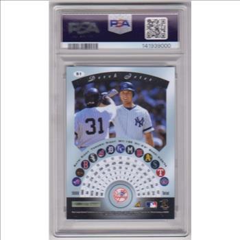 Graded PSA Mint 9 - Derek Jeter 1997 Pinnacle Certified #51 Card